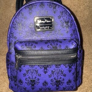 Loungefly Disney Haunted Mansion Wallpaper Backpack